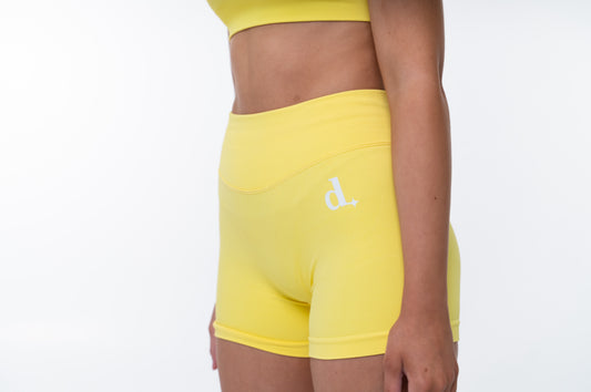 YELLOW OG SCRUNCH SHORTS